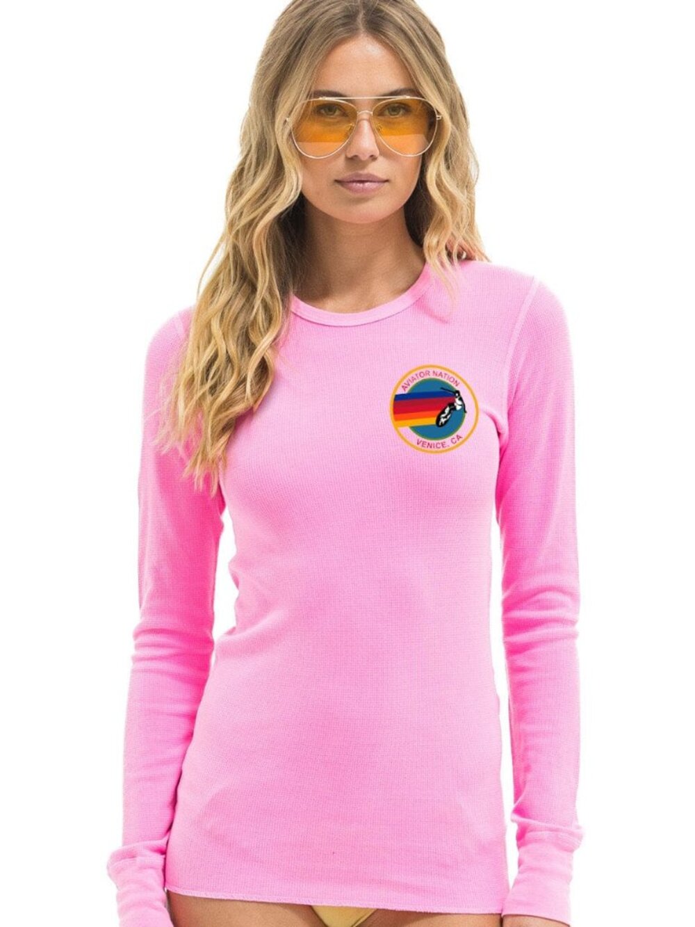 AVIATOR NATION ASPEN THERMAL - NEON PINK size XS